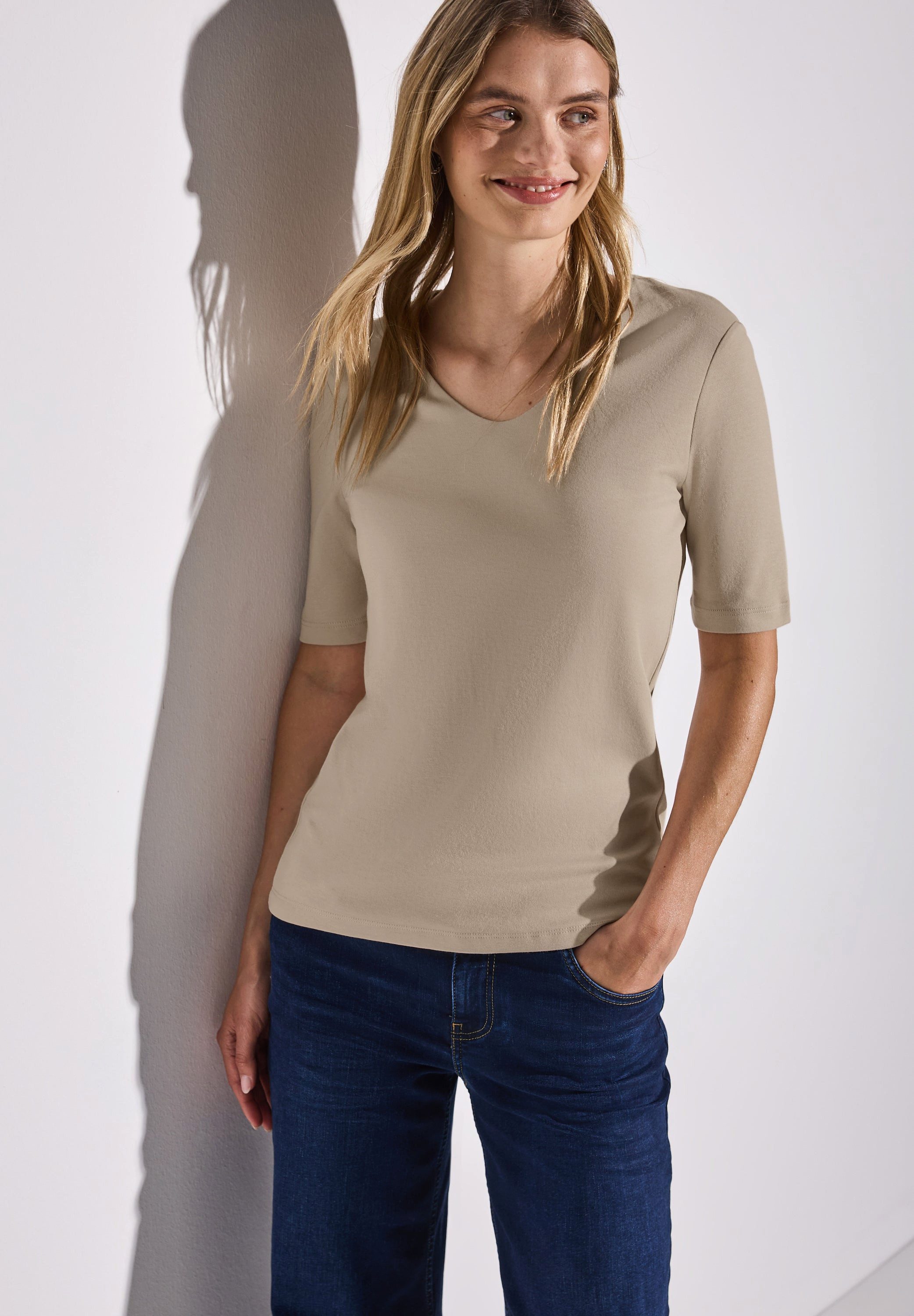 STREET ONE Kurzarmshirt Kurzarmshirt Style Palmira günstig online kaufen