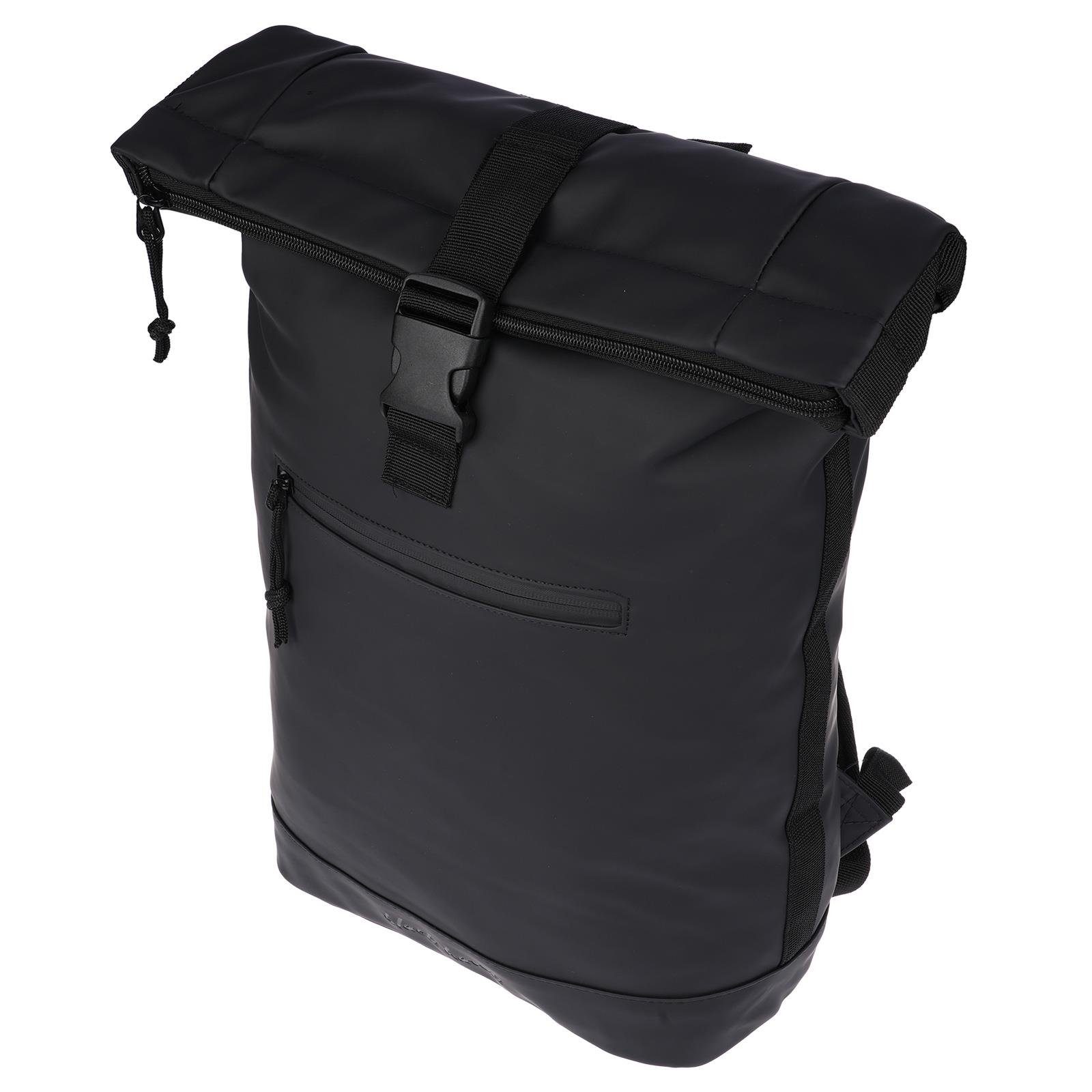 Christian Wippermann Cityrucksack Großer moderner Damen Rollup Rucksack Plane Tasche (einzeln, 1-tlg), Fahrradrucksack Kurier Rollup Bag