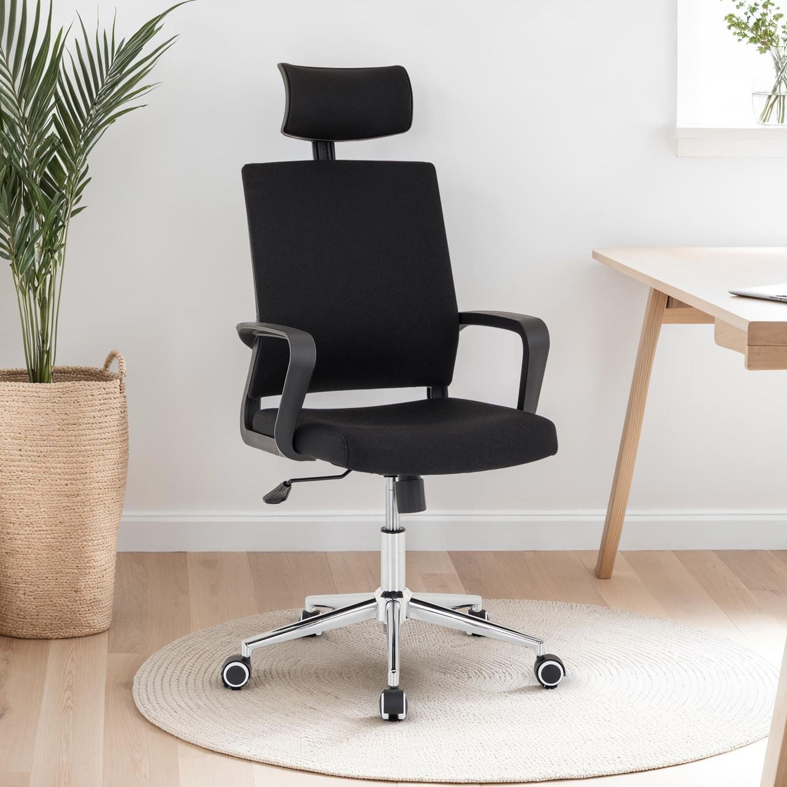 IDIMEX Drehstuhl HERRY, Ergonomischer Drehstühl mit Kopfstütze höhenverstel günstig online kaufen