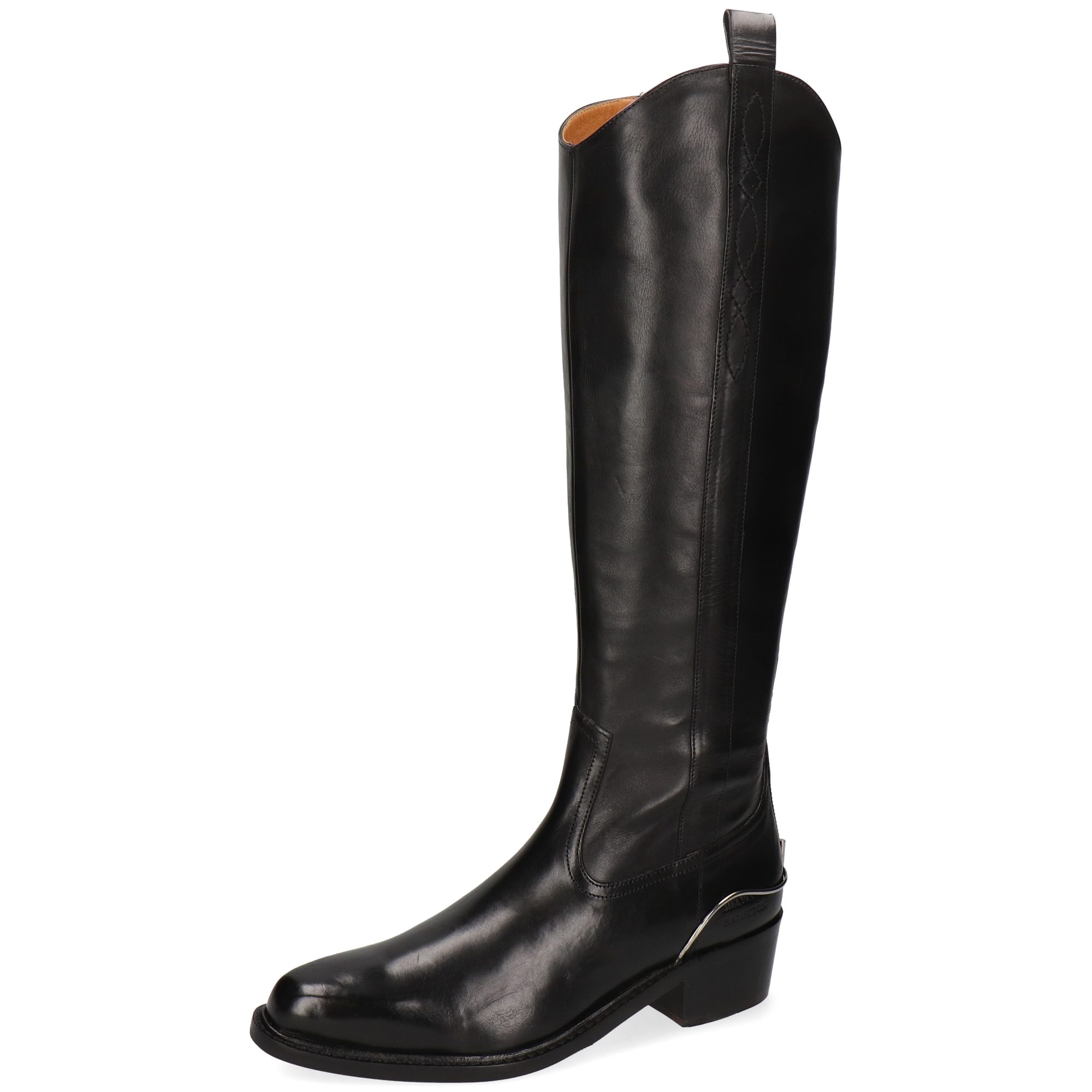 Melvin & Hamilton Rylee 6 Leder-Western Boots für Damen Stiefel Kubanischer Absatz, Echtes Leder, Vegetabile Gerbung