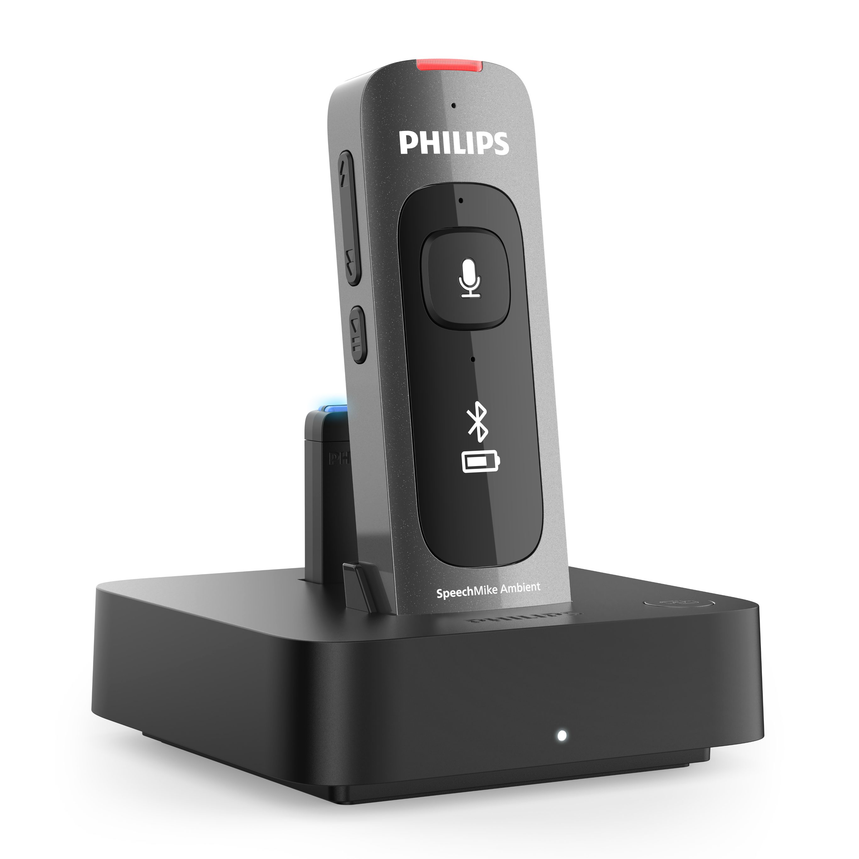 Philips PSM5000 SpeechMike Ambient Wearable KI-Assistent Digitales Diktiergerät (Vier-Mikrofon-Array, Wählbare Audiomodi)