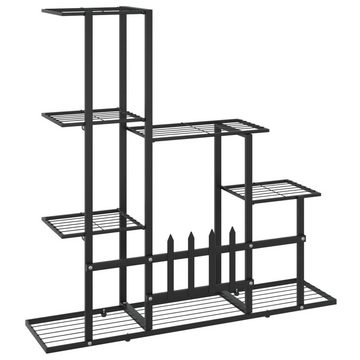 vidaXL Blumenständer Blumenständer 94,5x25x88 cm Schwarz Metall (1 St)