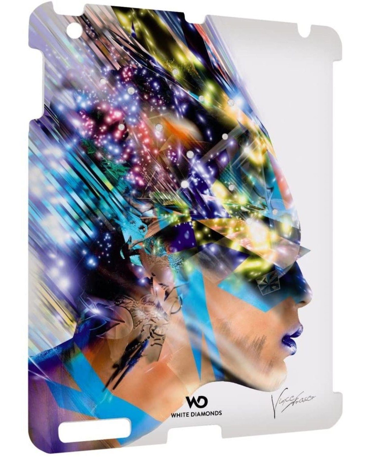 White Diamonds Tablet-Hülle Cover mit SWAROVSKI Elements Hülle Case, Tasche passend für Apple iPad 4 3 2 4G 3G 2G mit Swarovski Steinen