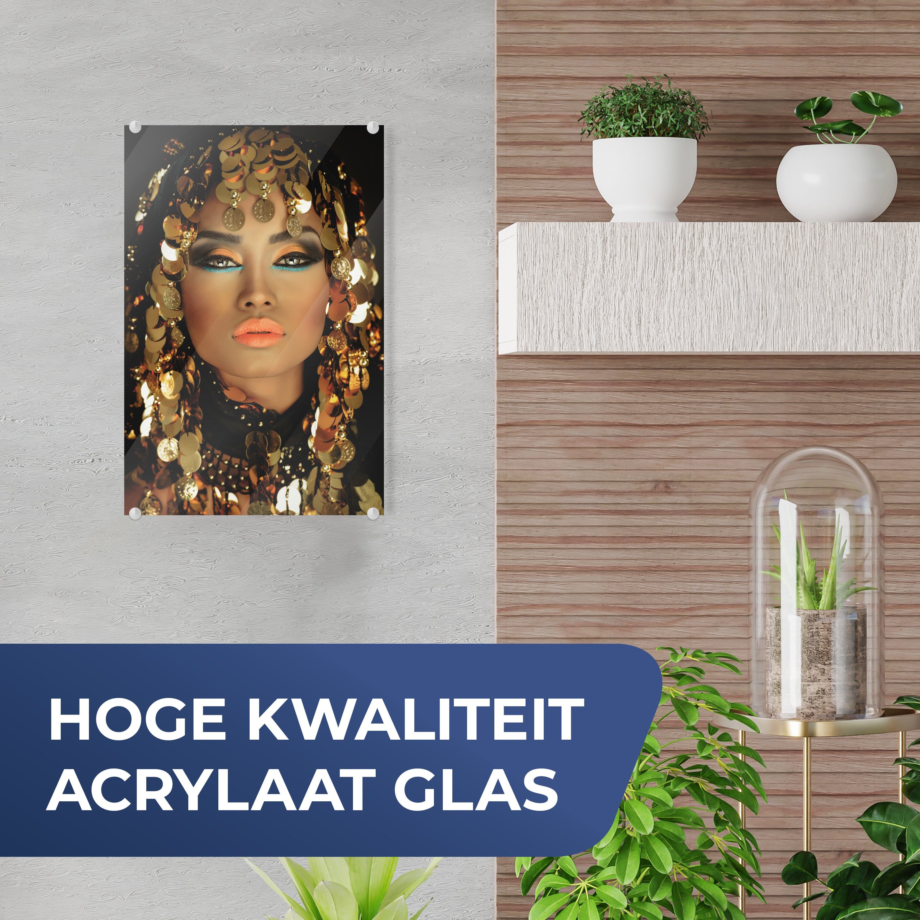 MuchoWow Acrylglasbild Frau - Kleopatra - günstig online kaufen