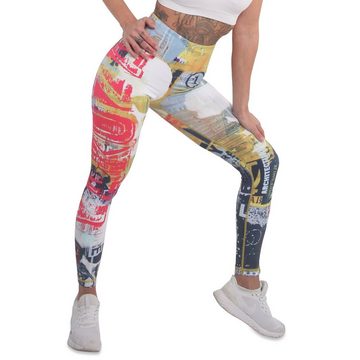 YAKUZA Leggings Play mit mittelhohem Bund und integrierter Einschubtasche