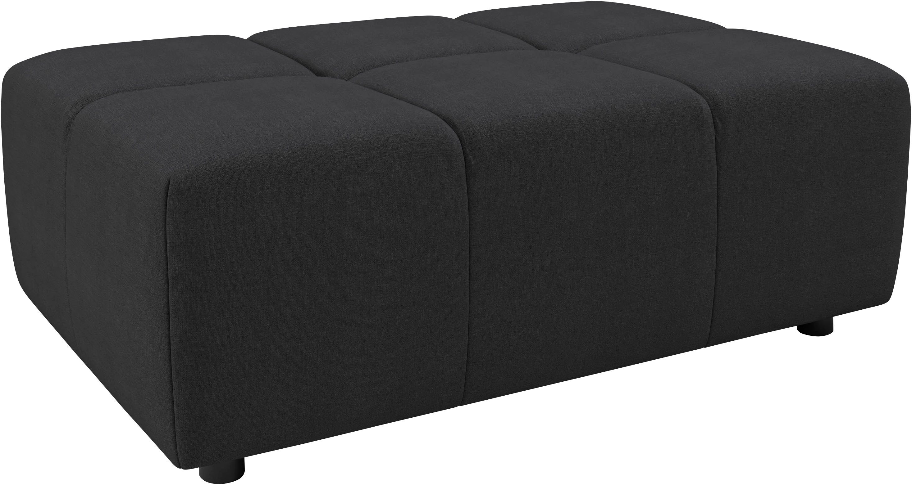 Home affaire Polsterhocker Ancona, Polsterhocker passend zum Sofa, Breite 107 cm, passend zur "Ancona"-Polsterserie, auch in Cord + Easy Care