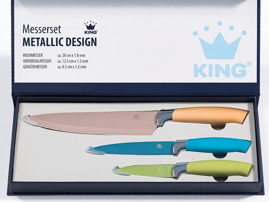 KING Messer-Set Metallic (Set, 3-tlg)