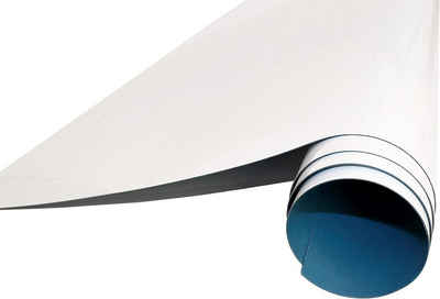 queence Magnetfolie Weiß - Whiteboard-Folie Flipchart-Folie Memoboardfolie - Ferrofolie, (1St), selbstklebend - magnetisch - inkl. Stift + Neodym-Magnete