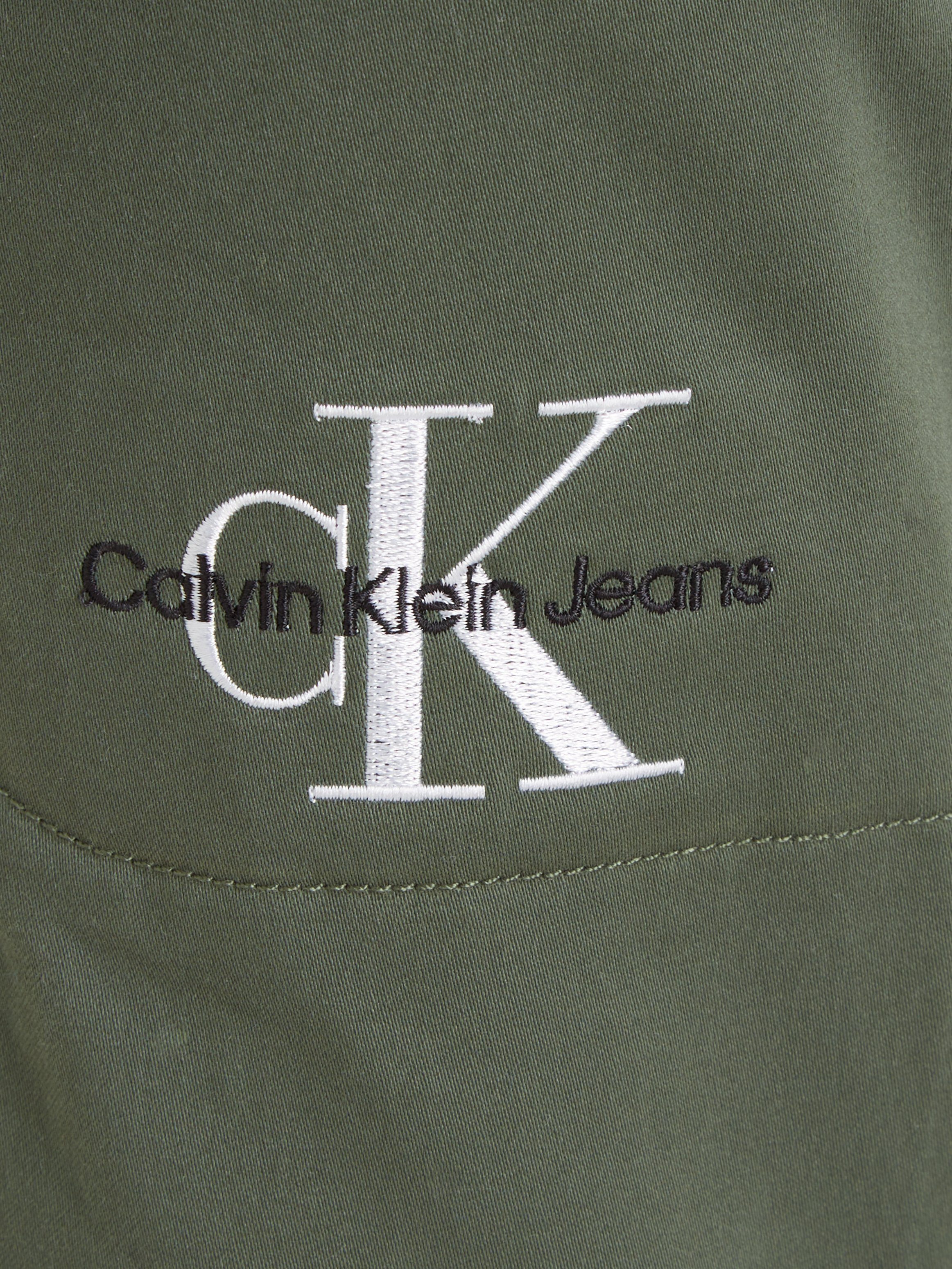 SATEEN Calvin Jeans PANTS Logoprägung Cargohose mit Thyme CARGO Klein