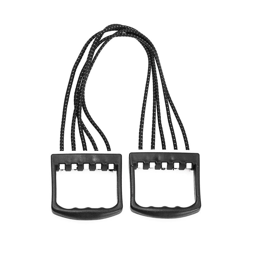 HMS Expander Widerstandsband Fitnessband Krafttraining, 5 abnehmbare Spannschnüre zur Anpassung der Intensität