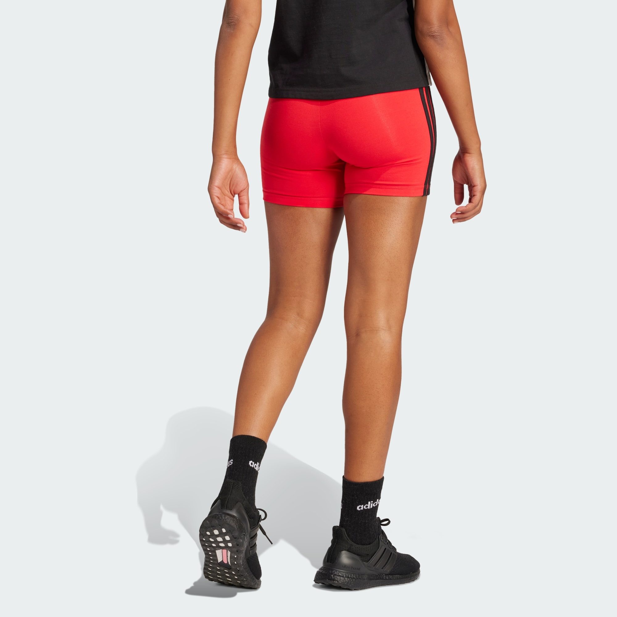 adidas Sportswear Shorts ESSENTIALS 3-STREIFEN HIGH WAISTED KURZE LEGGINGS günstig online kaufen