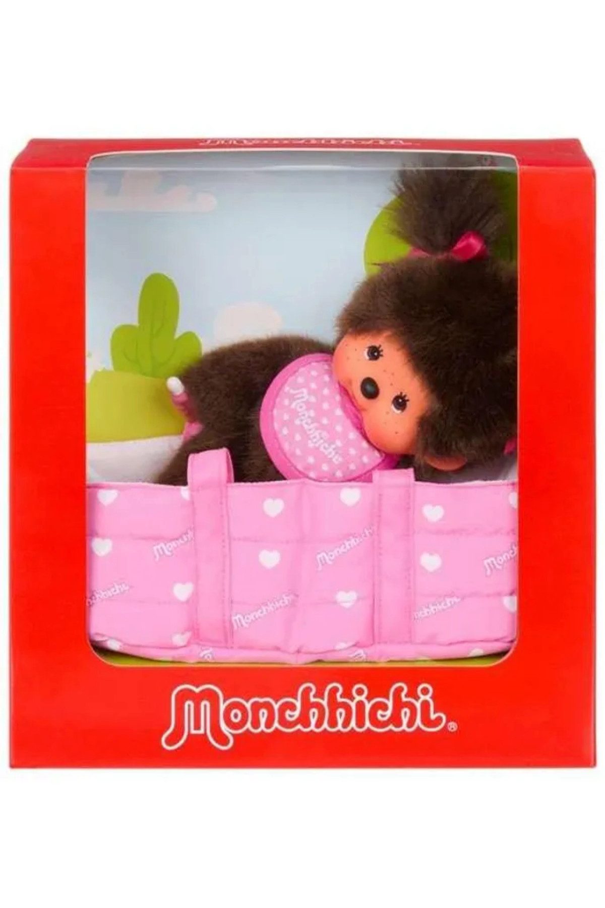 Monchhichi Anziehpuppe Monchhichi Plüschfigur Girl mit Cot 20 cm günstig online kaufen