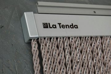 La Tenda Insektenschutz-Vorhang La Tenda Pro BELLANO 2 XL Streifenvorhang beige, 120 x 250 cm, PVC - einfache Montage