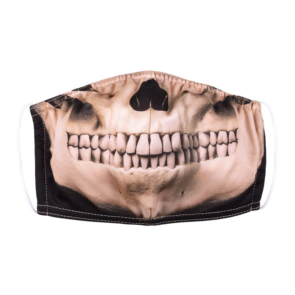 Kostüm Mundmaske Schädel Skelett