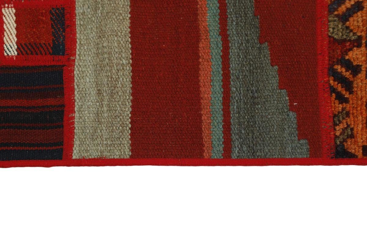 Orientteppich Kelim Patchwork 141x199 Handgewebter rechteckig, mm Nain Perserteppich, Höhe: Trading, 4 Orientteppich 