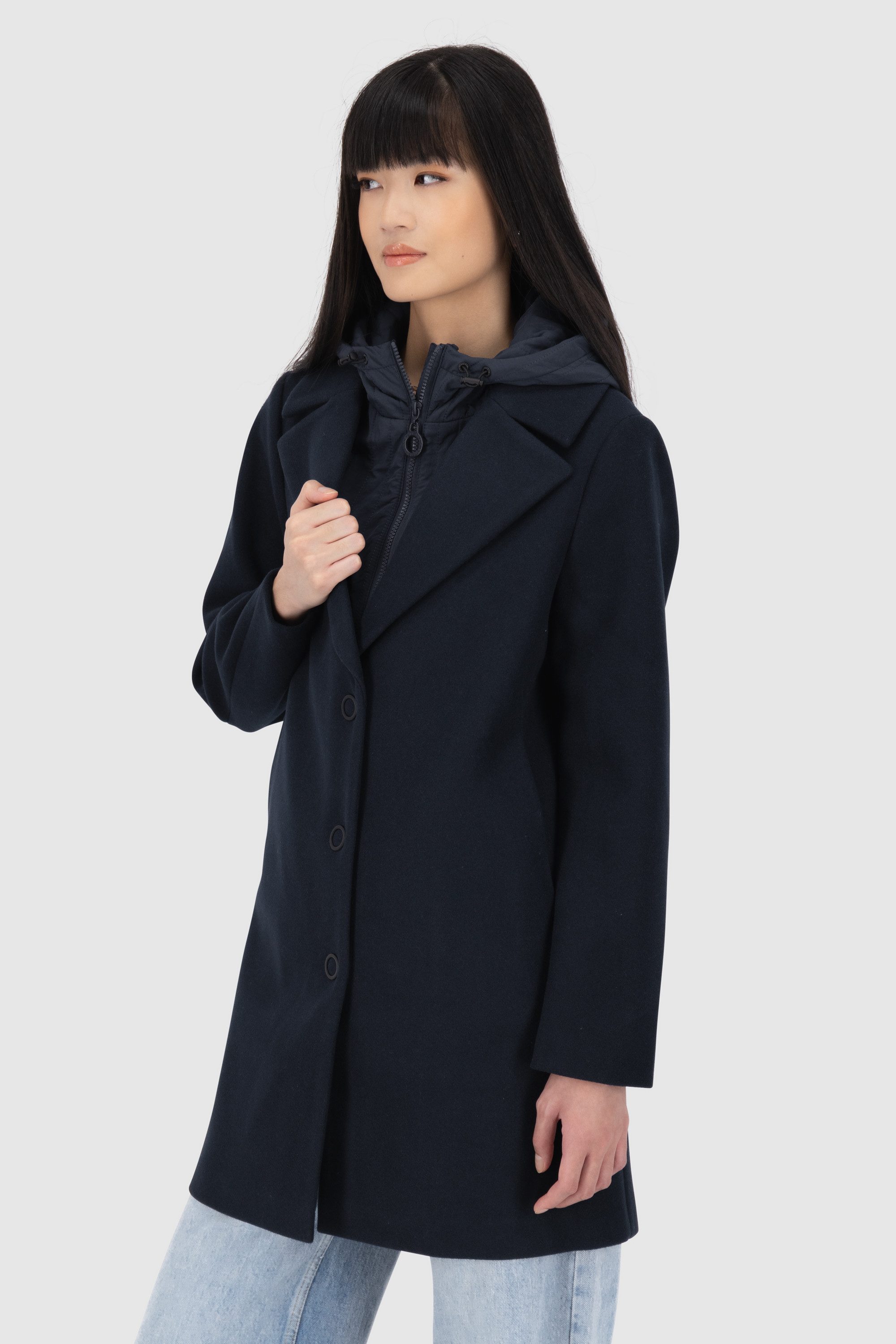 Alife & Kickin Winterjacke Damen AjaAK A Winterjacke, gefütterte Jacke Damenwinterjacke mit herausnehmbarem Inneneinsatz und Kapuze