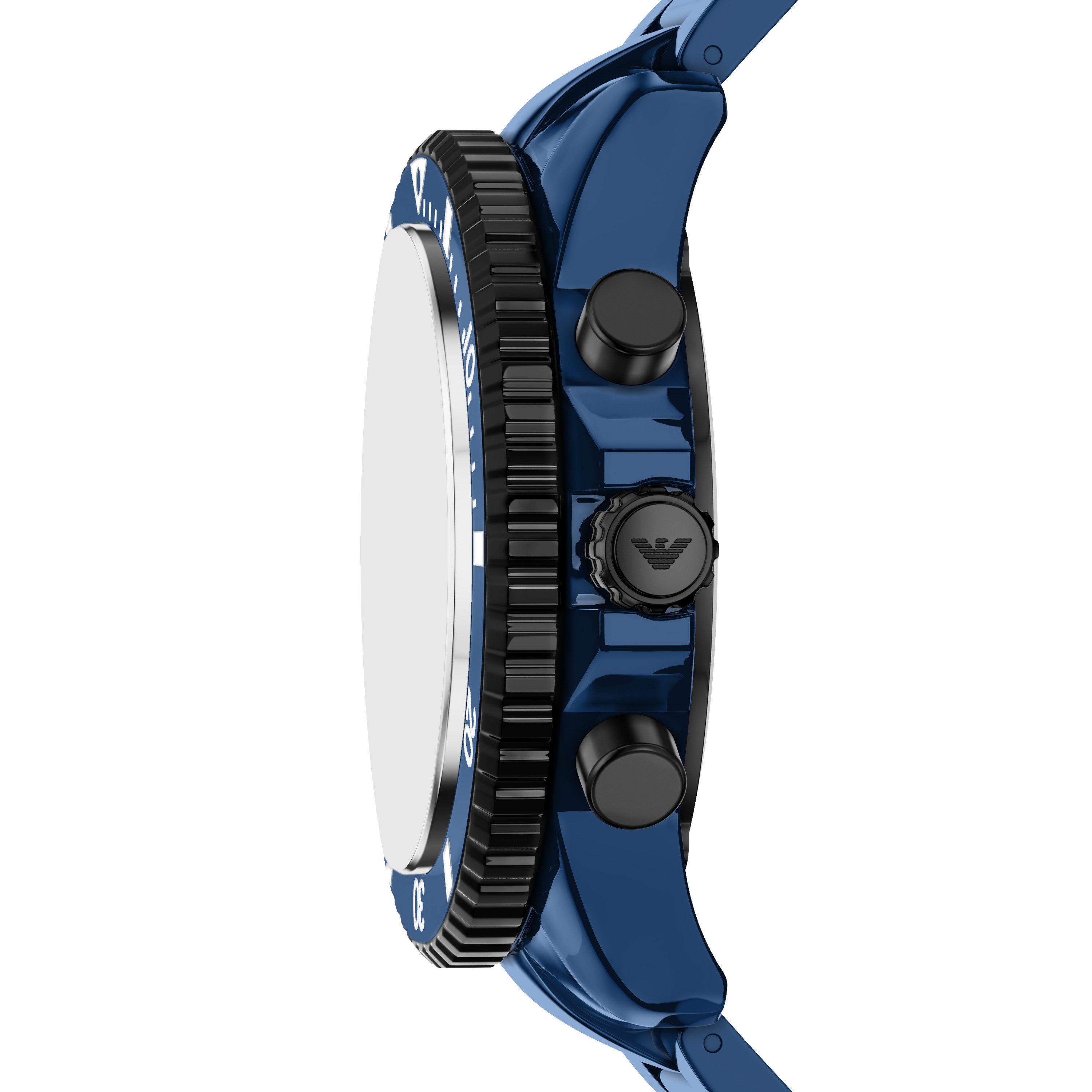 Emporio Armani Chronograph WORLD EXPLORER AR70024, Armbanduhr, Solar, Keramik, analog, Tag, Stoppfunktion – Bild 2 von 4