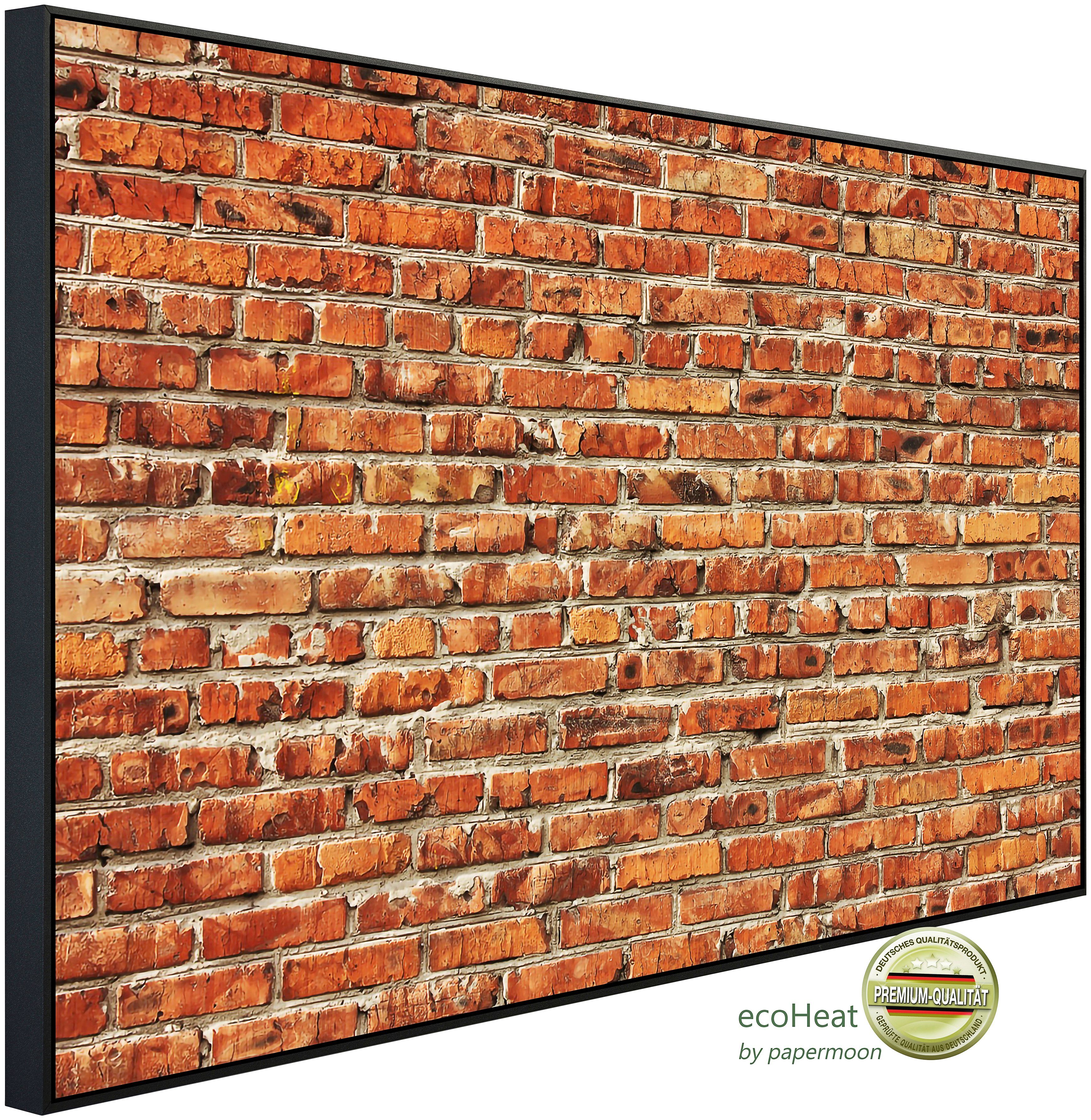 Infrarotheizung Rote Backsteinmauer