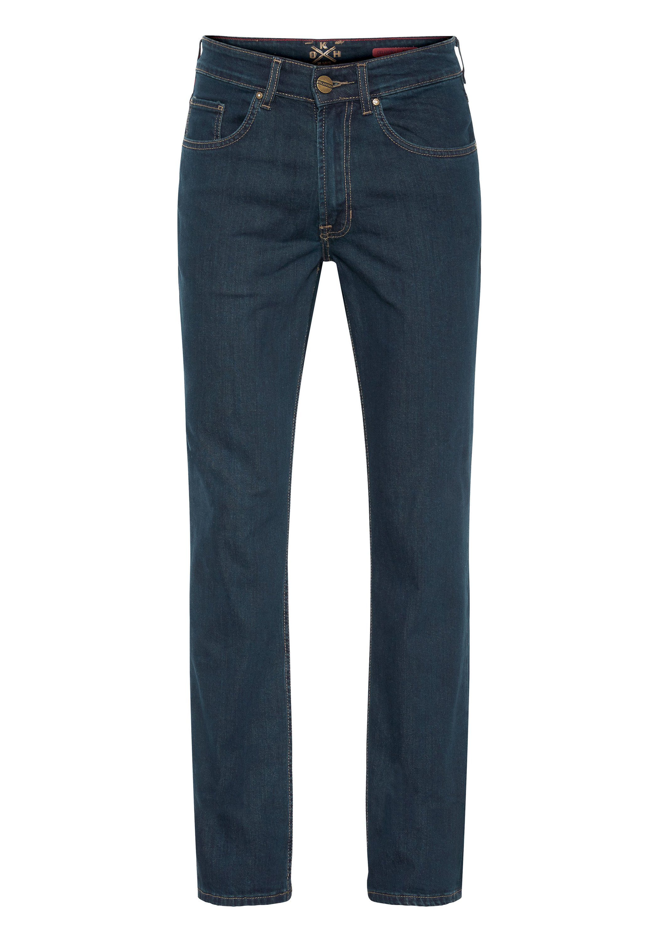 Oklahoma Jeans Straight-Jeans (1-tlg) Stretchanteil mit