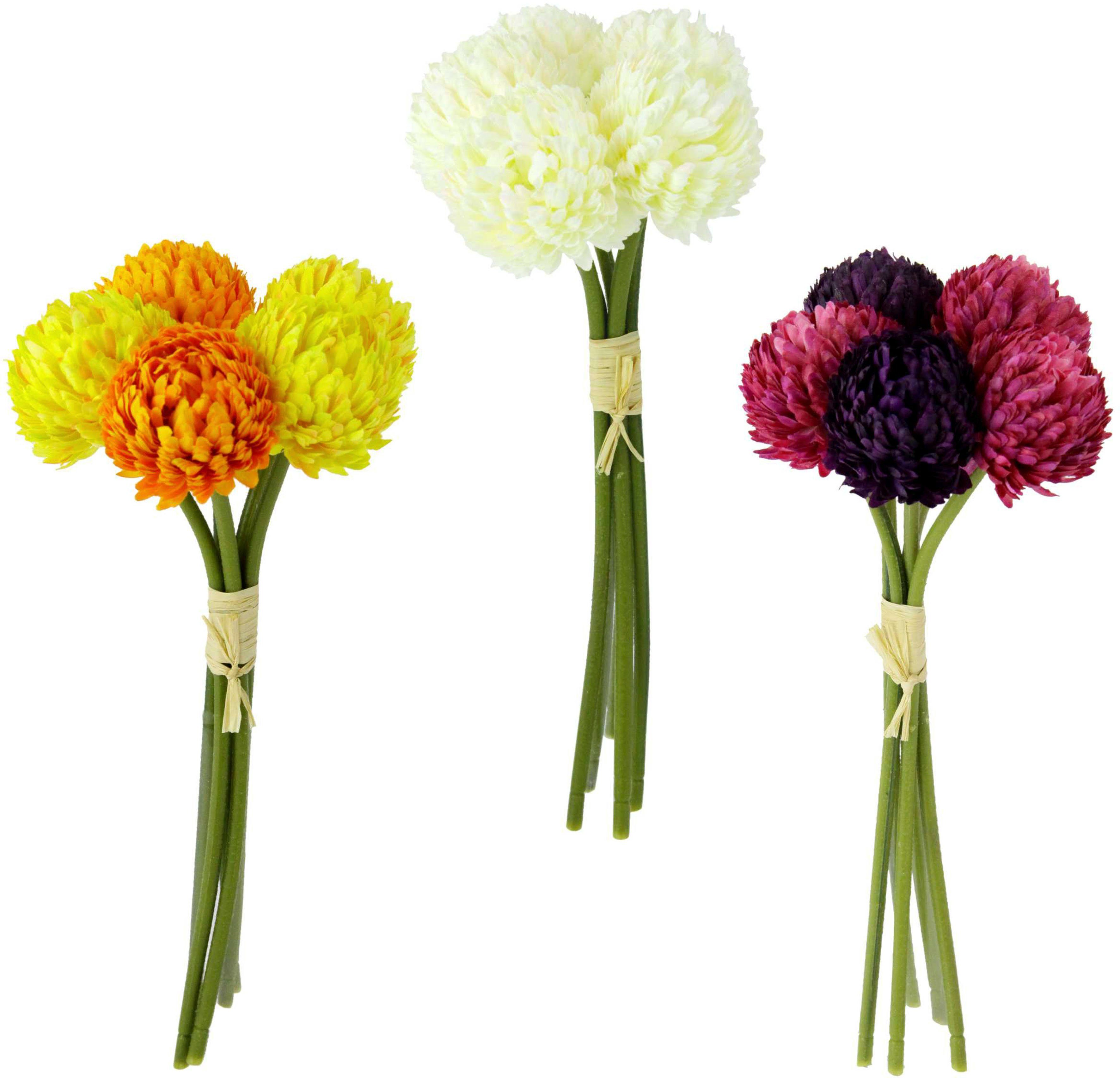 I.GE.A. Blumenstrauß Chrysanthemen, Kunstblumen