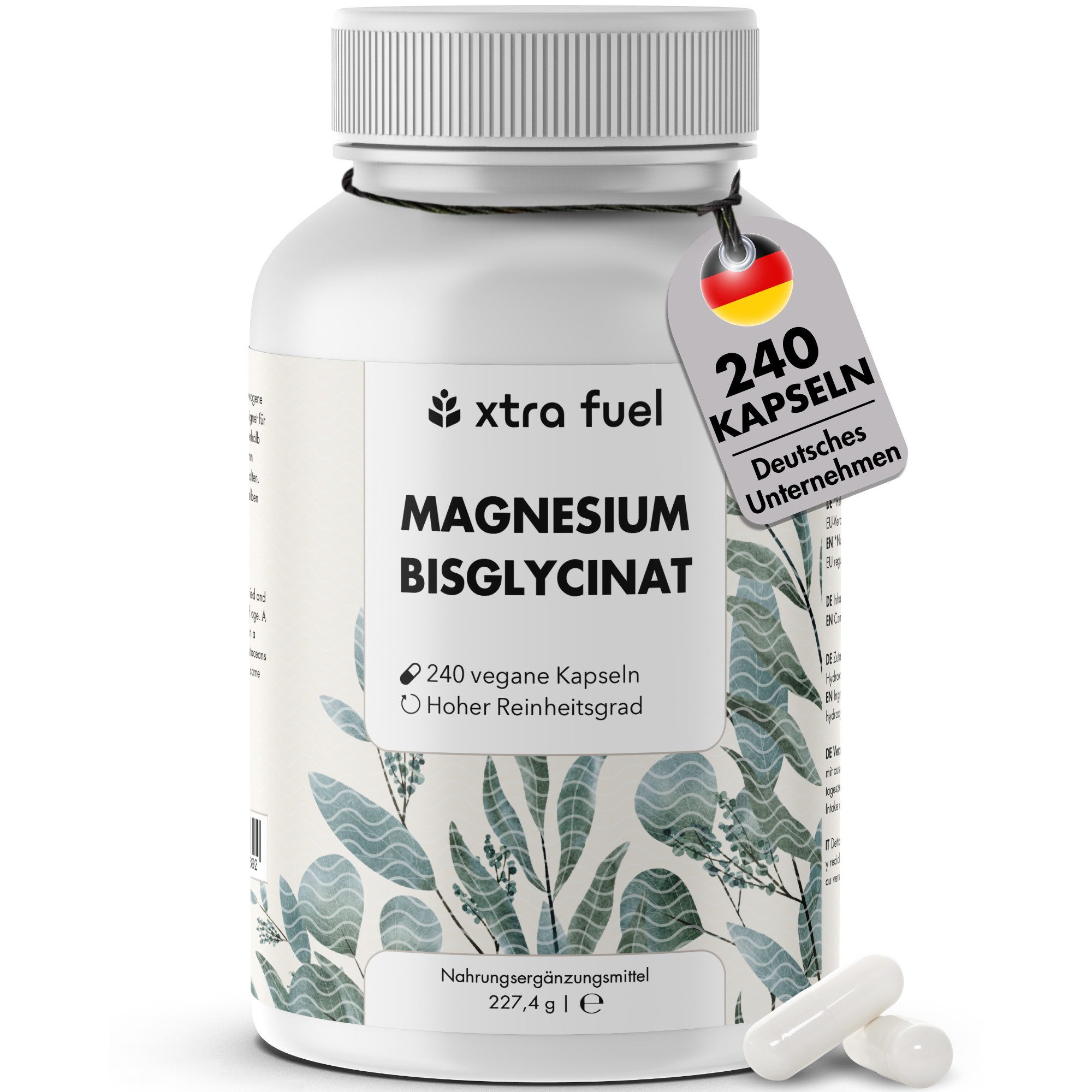 XTRA FUEL Magnesium Bisglycinat Kapsel, 227.4 g