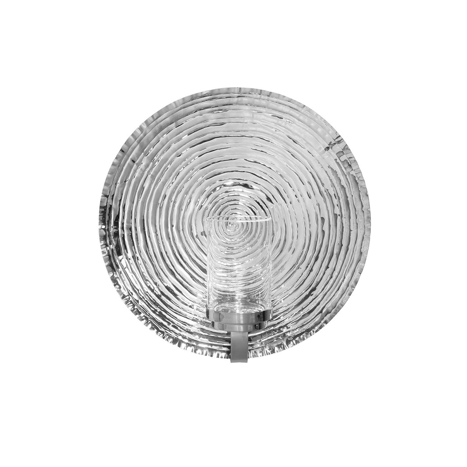 Fink Wandkerzenhalter AZORA Wandleuchter - H.52cm x Ø52cm - silberfarben - günstig online kaufen