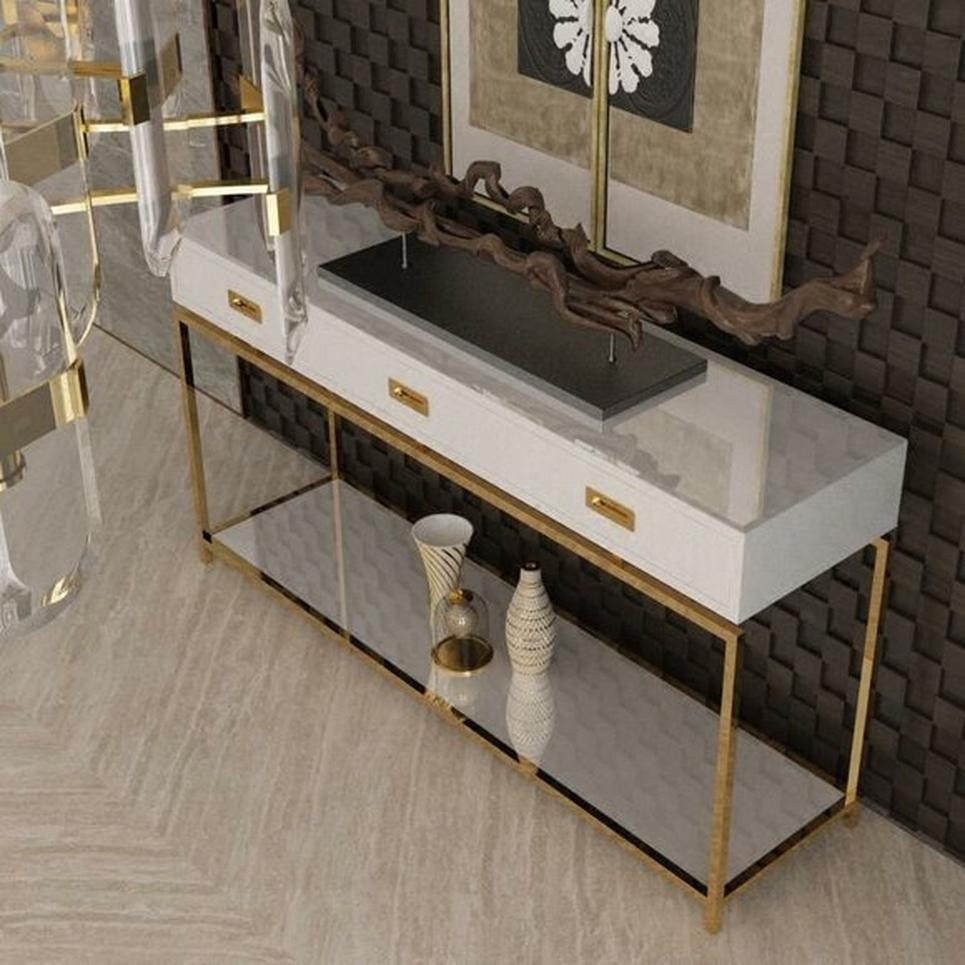 Konsolentisch Designer Holz Tisch Konsole Konsolentische Schmink Tisch