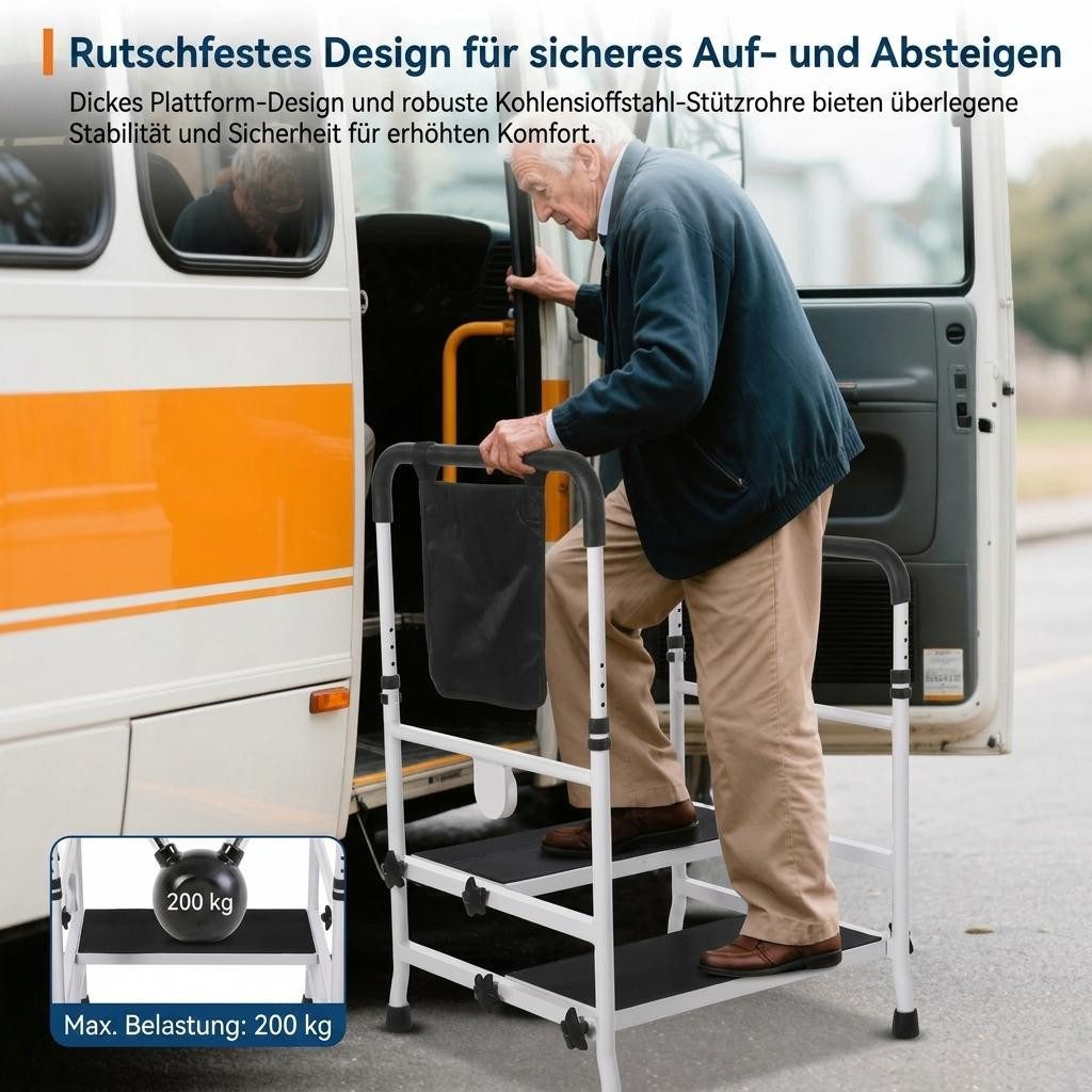 GarveeMore Stehhilfe Aufstehhilfe Höhenverstellbar belastbar bis 200kg – Bild 2 von 5