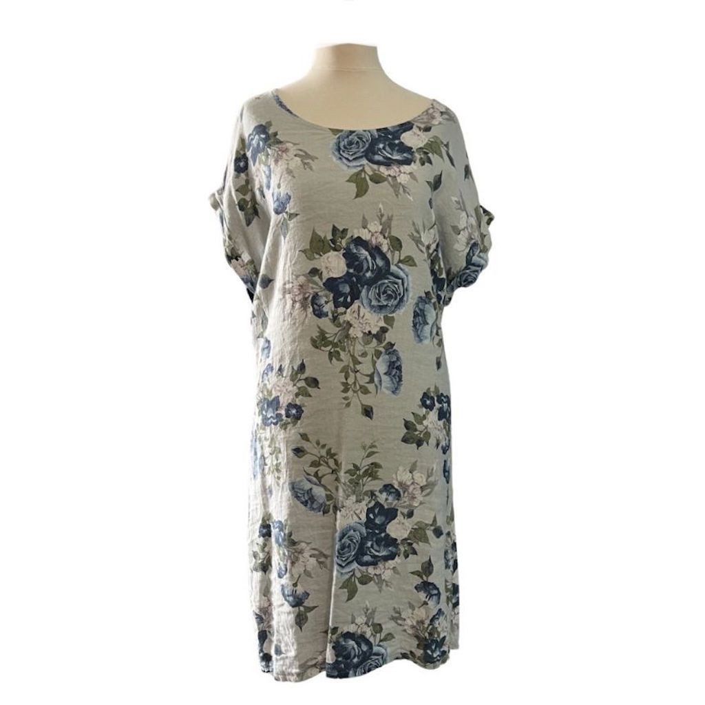 BZNA Shirtkleid Ani Sommerkleid Tunika Kleid zum Binden