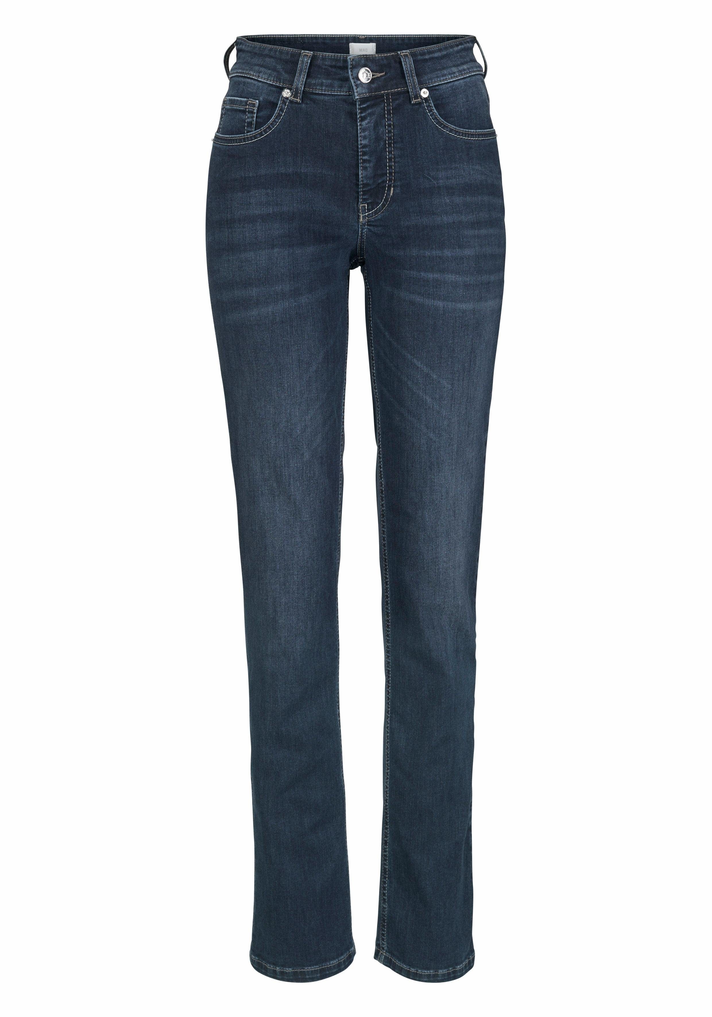 Stretch-Jeans wash geschnitten Gerade basic new MAC Melanie