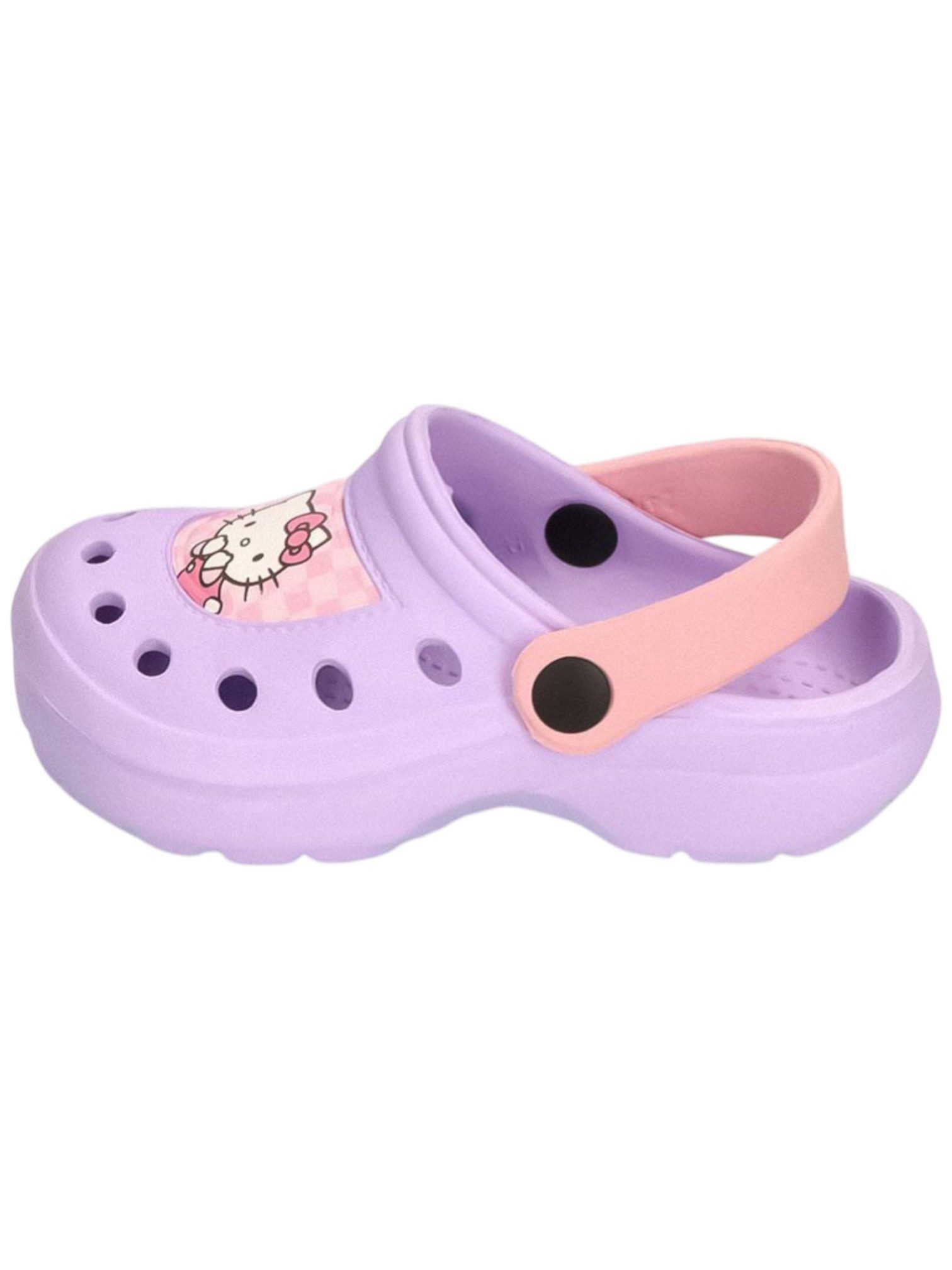 Cerdá Hello Kitty Clog (2-tlg) Mädchen Badelatschen mit Fersenriemen Größe 24 - 31 cm