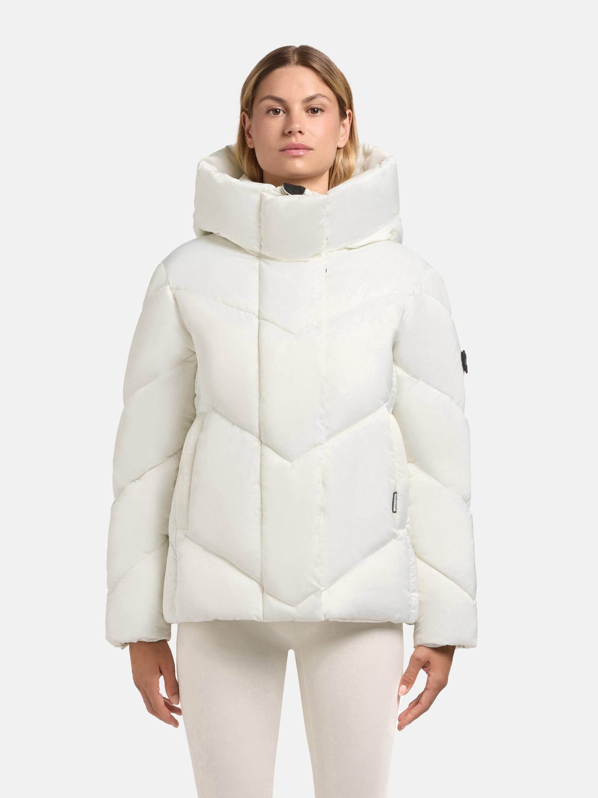 khujo Winterjacke Olsa2 Gefütterte Steppjacke mit Kapuze günstig online kaufen