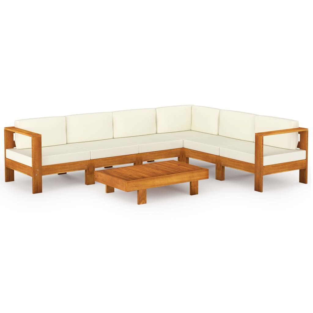 vidaXL Gartenlounge-Set 7-teiliges Garten-Lounge-Set mit Kissen günstig online kaufen