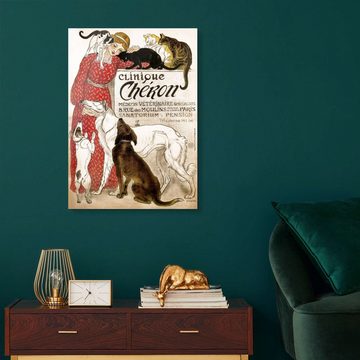 Posterlounge Acrylglasbild Théophile-Alexandre Steinlen, Clinique Cheron (Französisch), Wohnzimmer Vintage Malerei