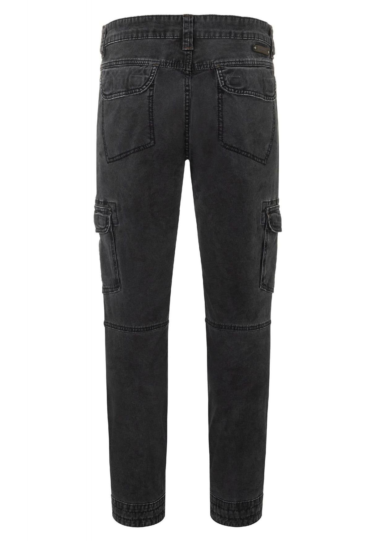 TIMEZONE Cargohose Cargo Denim BenTZ Hose 5178 Slim in Schwarz Stretch Fit Regular Jeans