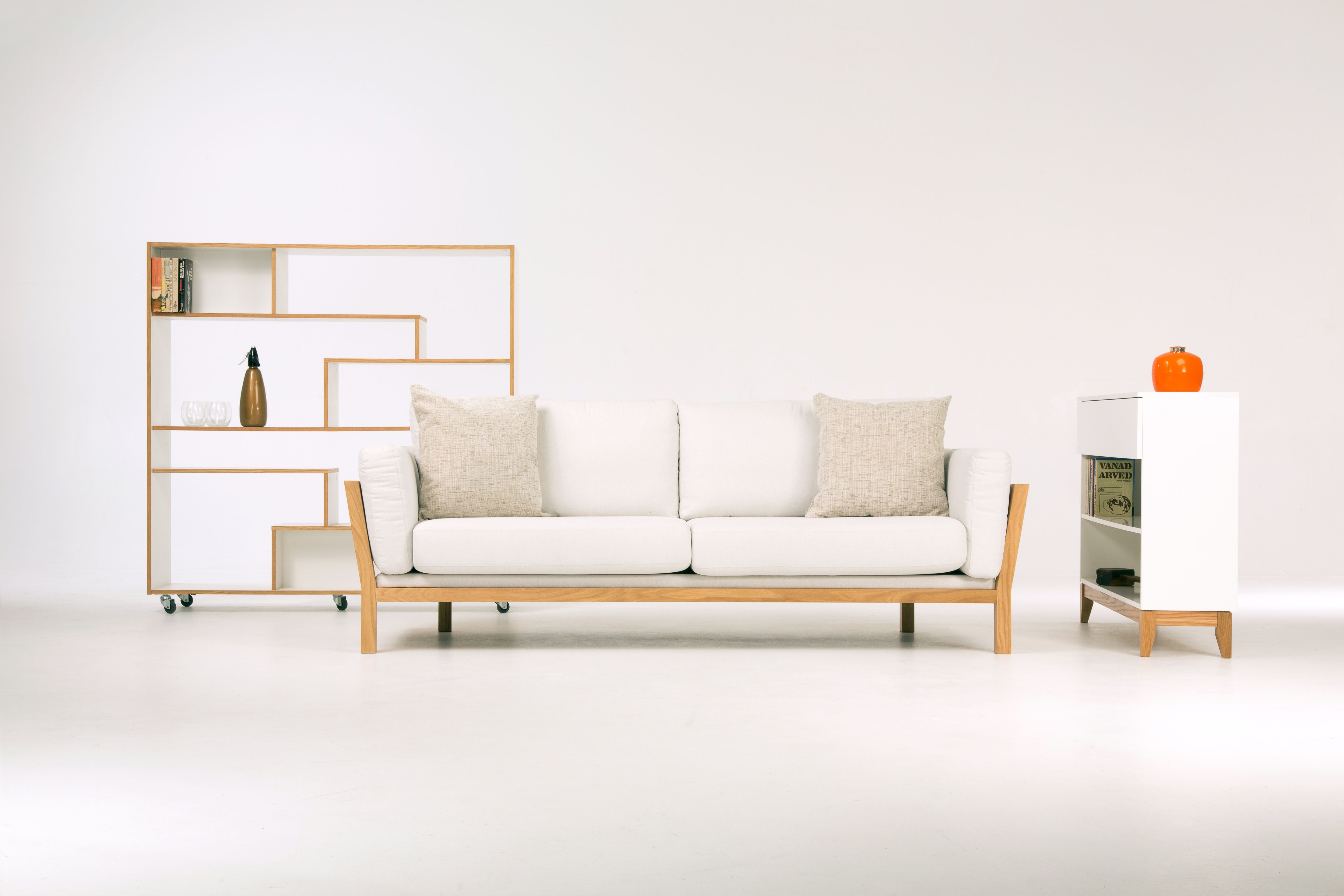 andas Raumteilerregal Sten, auf Rollen, mit viel Stauraum, FSC®-zertifizier günstig online kaufen