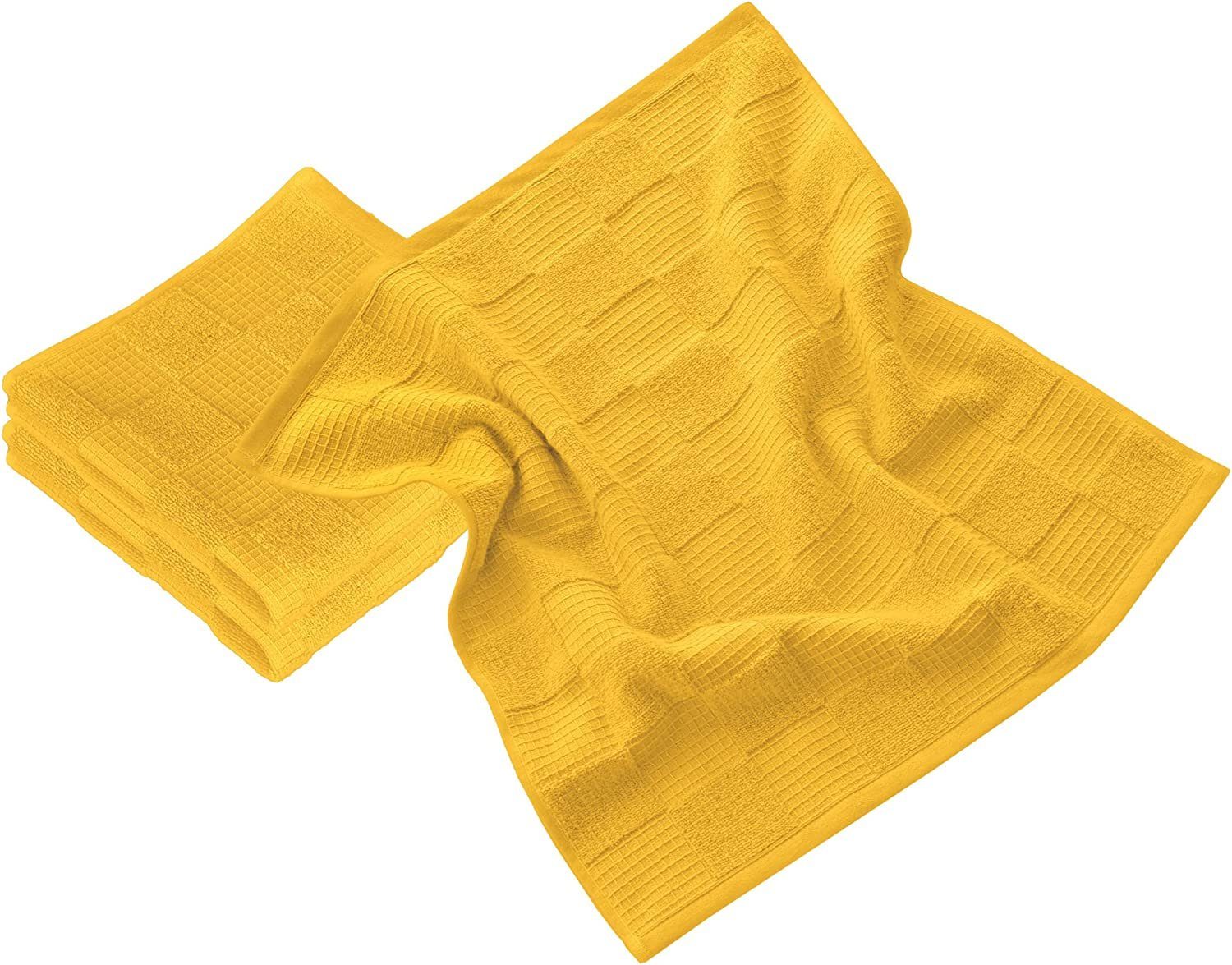 3-tlg), Lissabon, (Set, Geschirrtuch Baumwolle Lashuma gelb aus cm 50x50 Abtrockentücher