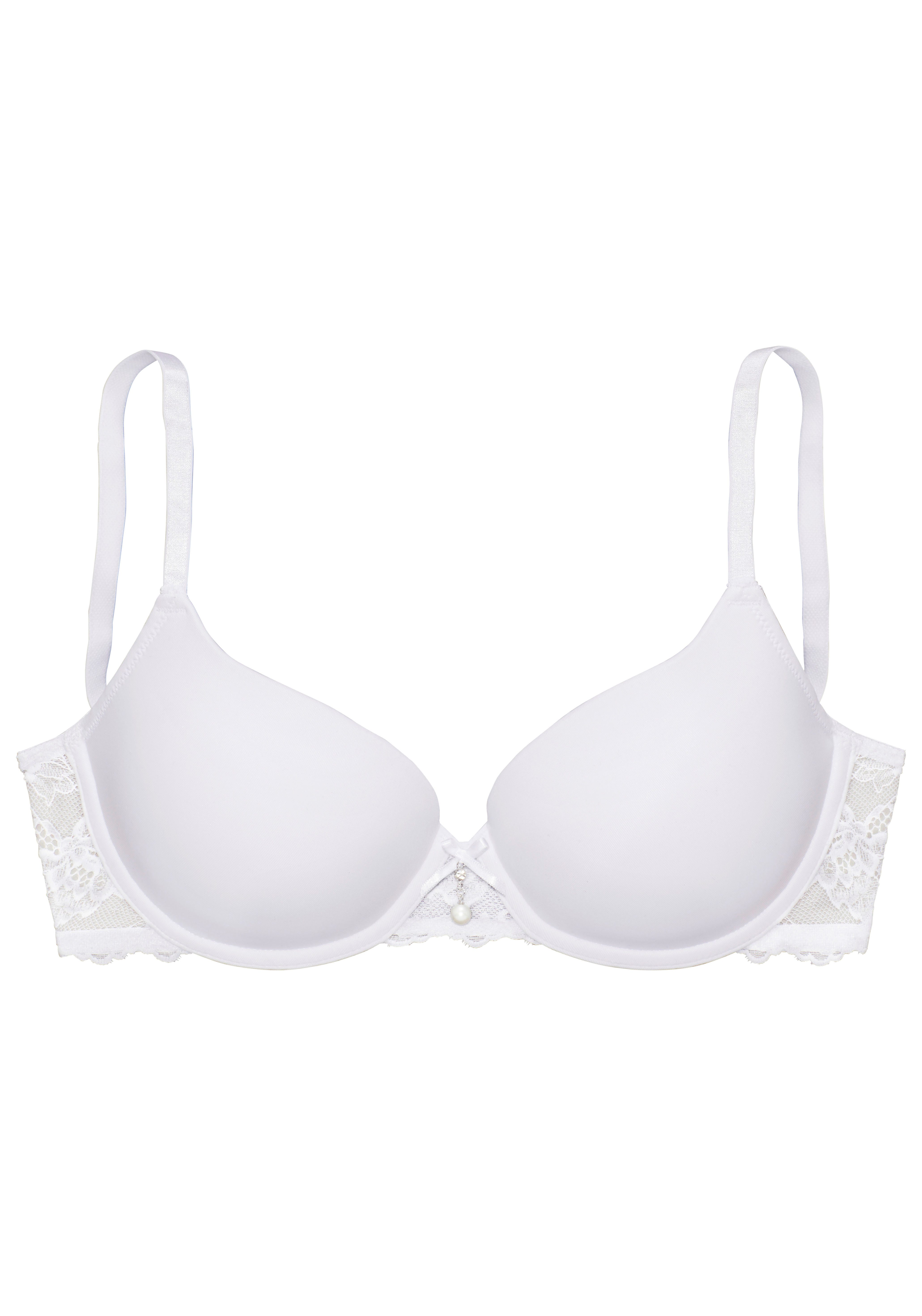 LASCANA Schalen-BH mit Bügel und hübschem Spitzenrücken, sexy Dessous. Reduzierter Preis € 29,99. Unverbindliche Preisempfehlung € 39,99