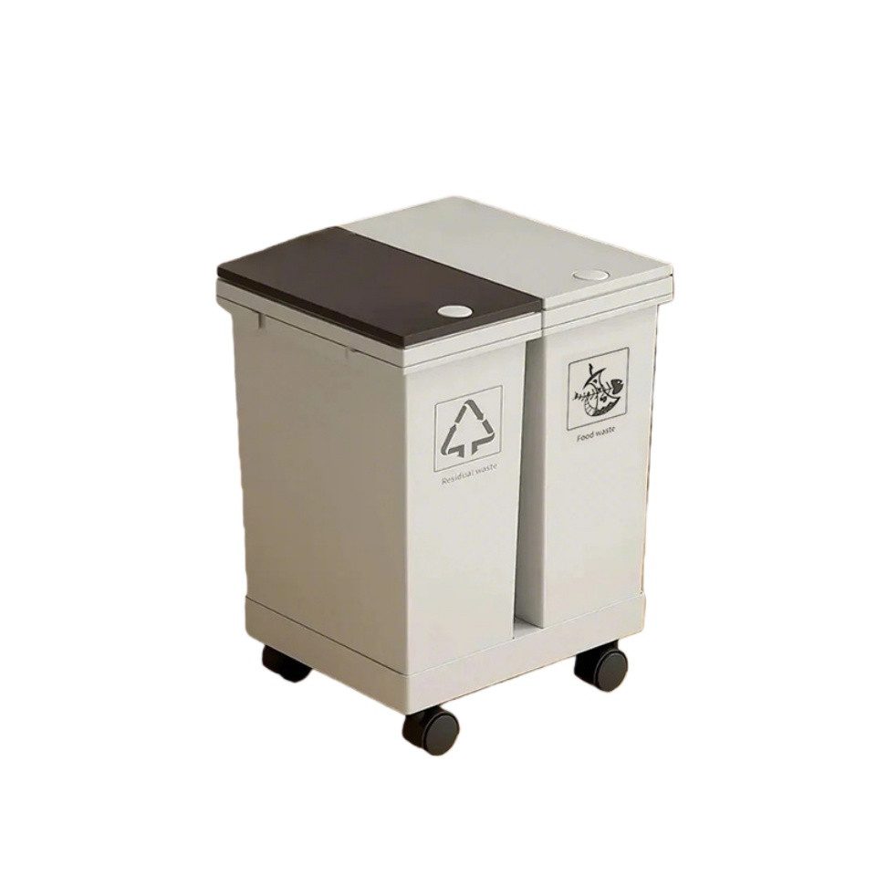 Bellaro Life Mülltrennsystem Abfalleimer Abfalleimer System für Küchenschrank Ausziehbar Soft-Cl