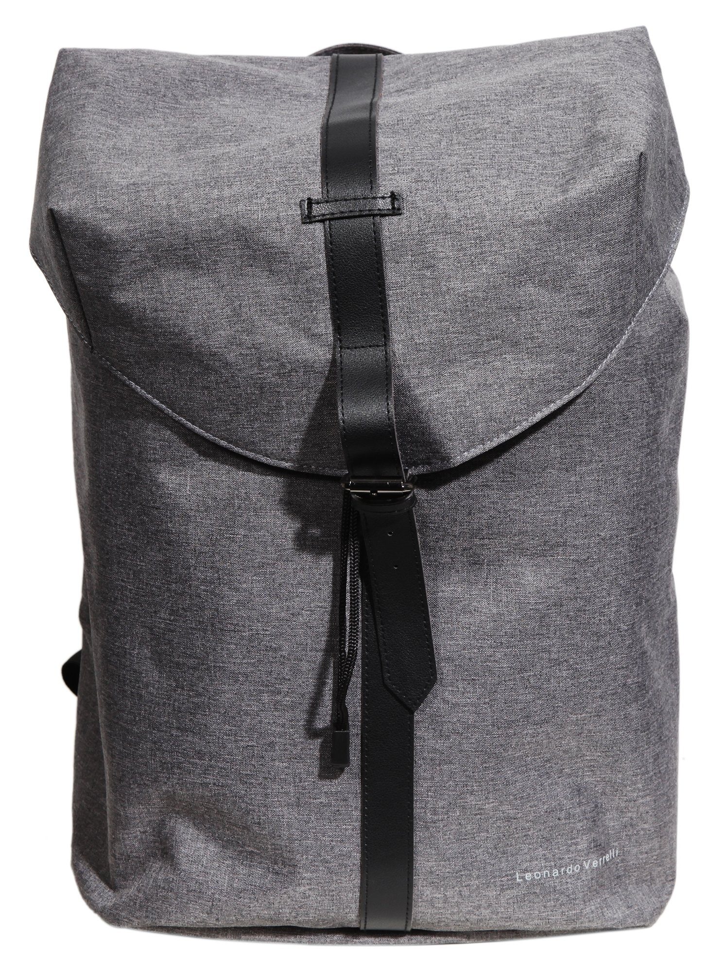 LEONARDO VERRELLI Rucksack Melli Unisex Tasche Laptoptasche aus Polyester mit Laptopfach (einzeln) Grau