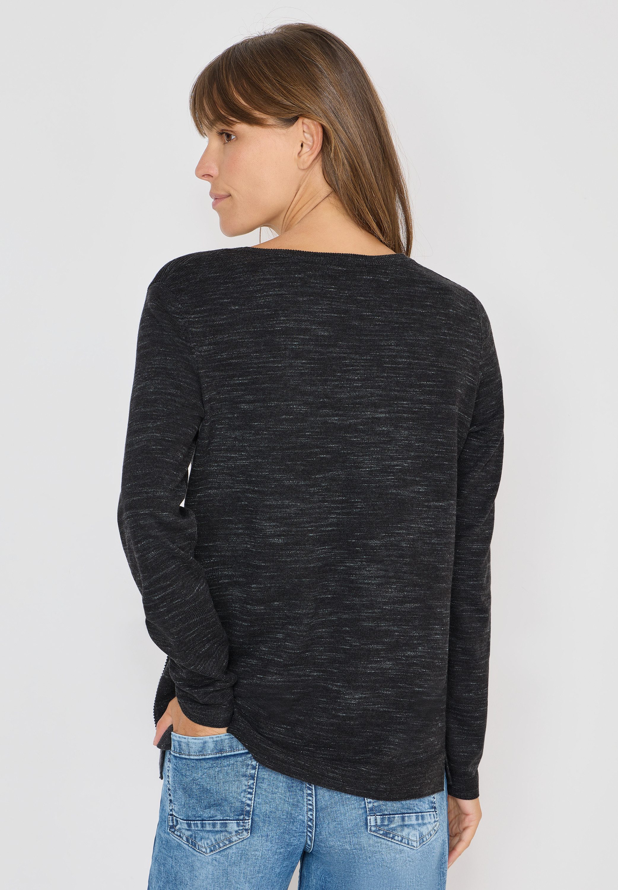 CECIL Strickpullover mit Rundhalsausschnitt