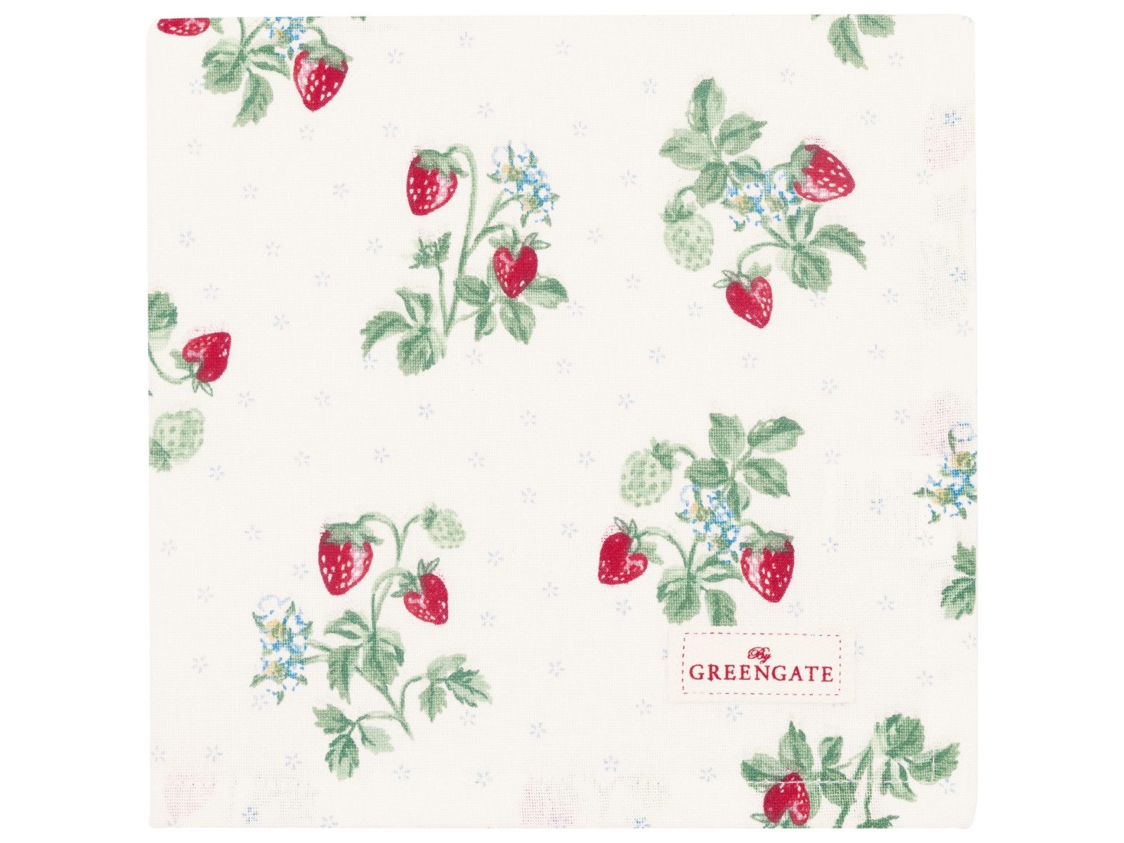 Greengate Stoffserviette Berry Stoffserviette white 40x40cm
