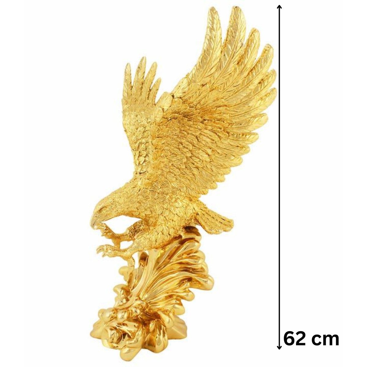 alesvelt Dekofigur Adler Gold / Silber 62 cm 1 Stück