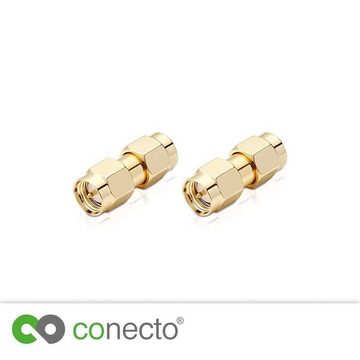 conecto conecto SMA-Adapter, SMA-Kupplung, SMA-Stecker mit Pin auf SMA-Stecker SAT-Kabel