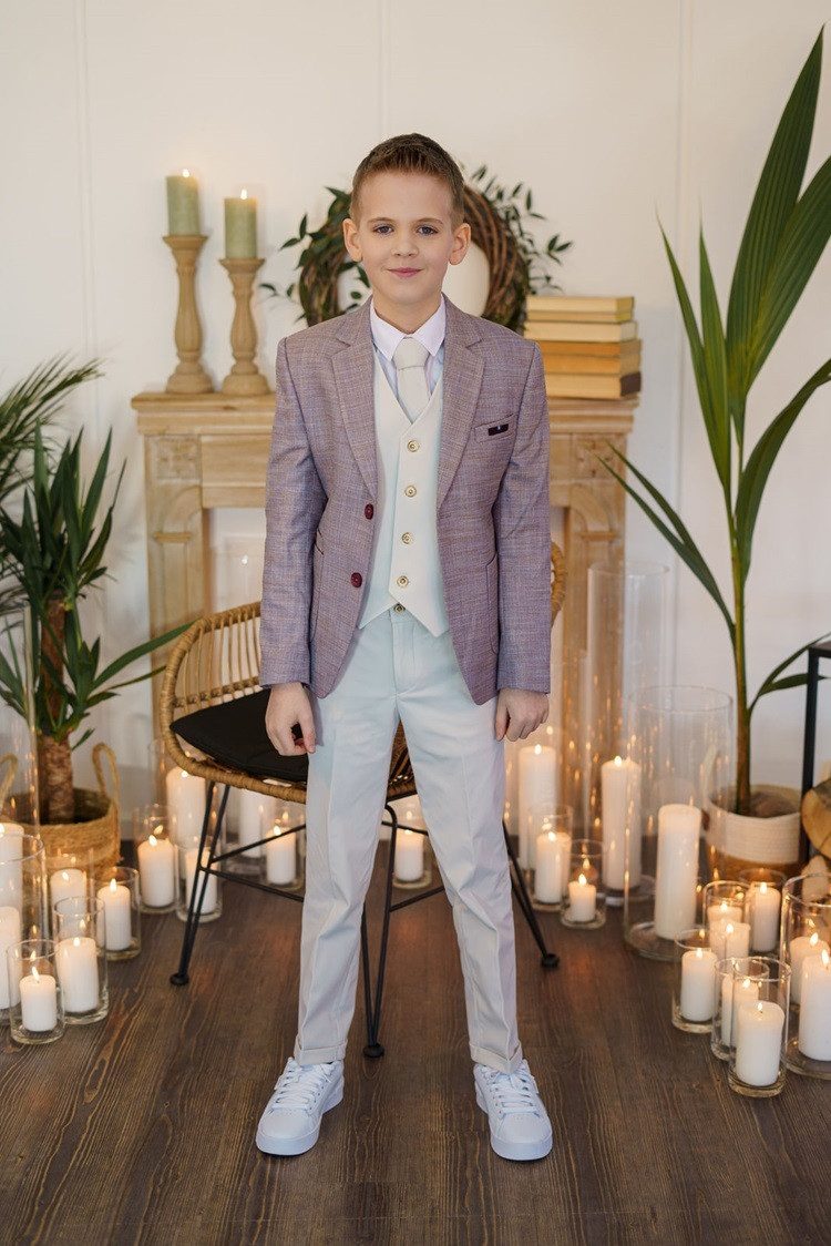 Pure White Jackenblazer Sakko Anzugjacke Light Bordeaux 25088 (Stück, 1-tlg)