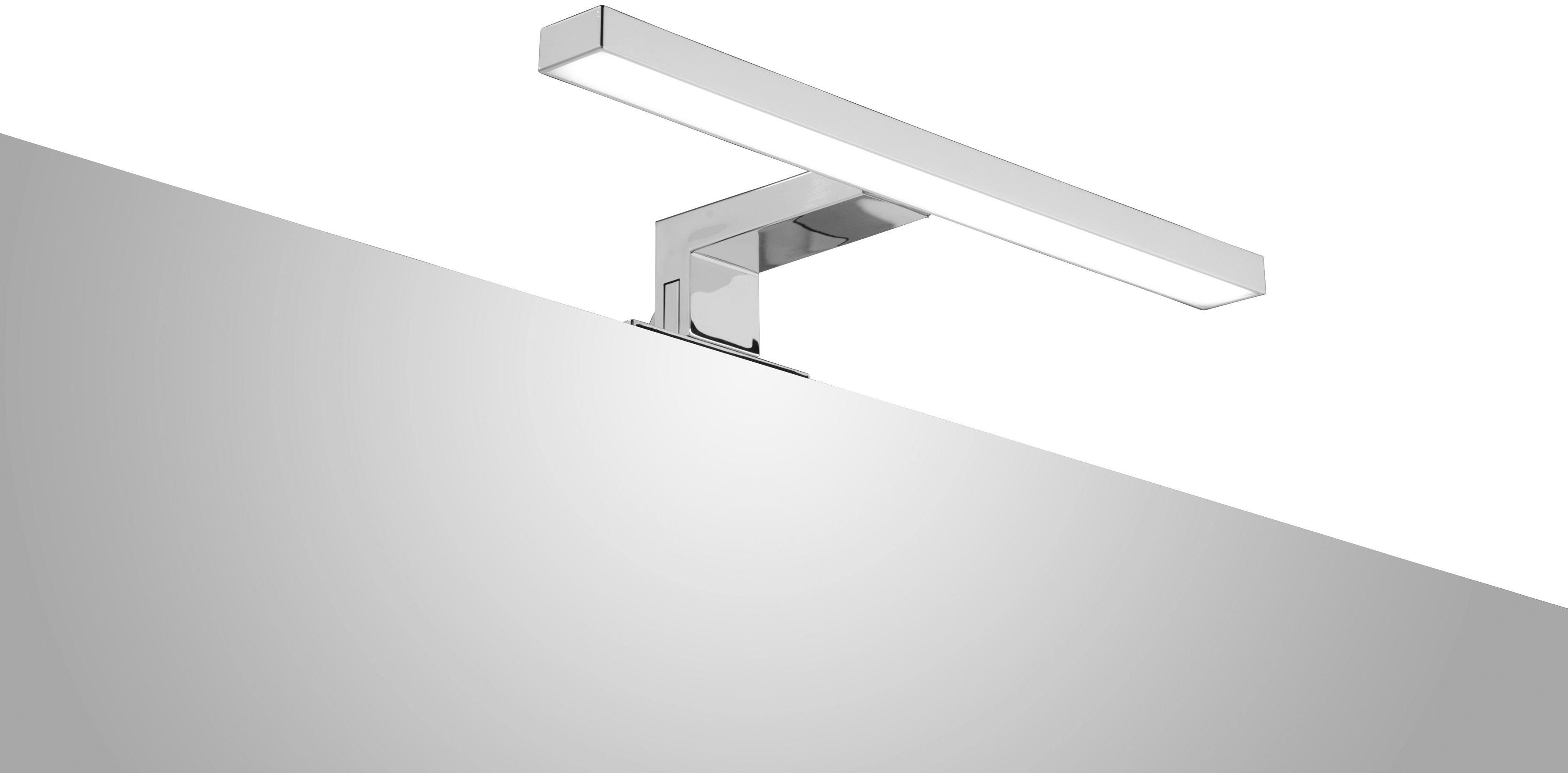 Tageslichtweiß, LED Spiegelleuchte, integriert, Aufbauleuchte fest ADOB 30 cm