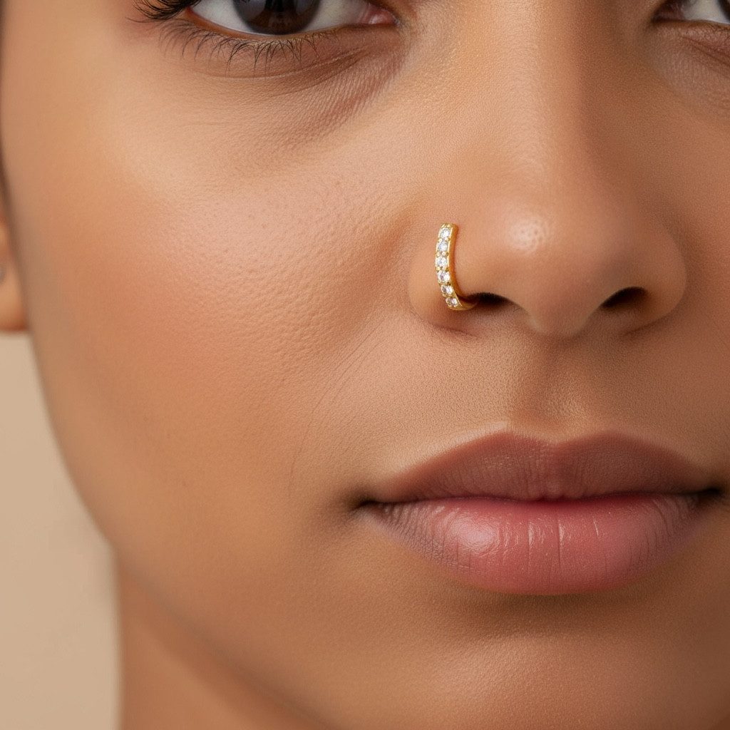 Karisma Schmuck Nasenpiercing Messing Fake U-Form Ohrclip Ohrring Gefälscht günstig online kaufen