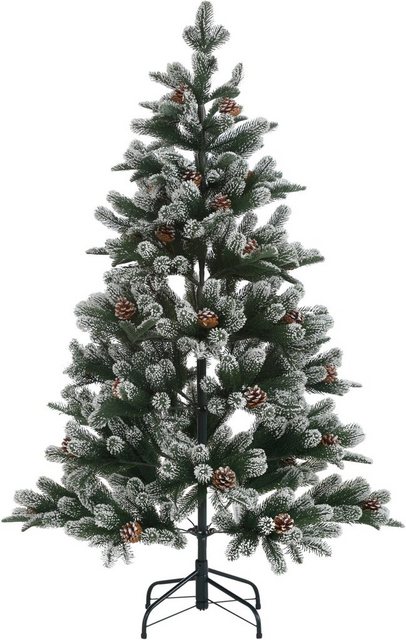 Künstlicher Weihnachtsbaum »Snow on Green«, mit leicht beschneiten Ästen und Tannenzapfen-Otto