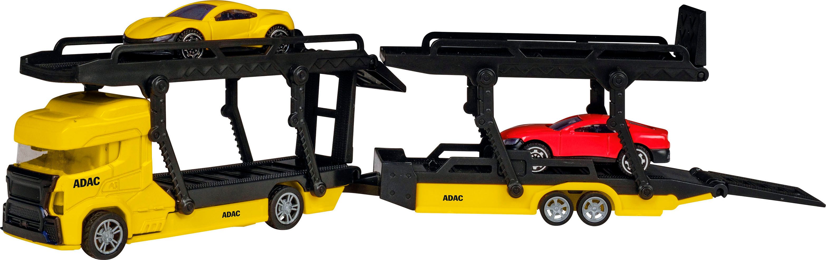 Happy People Spielzeug-Transporter ADAC Die Cast Transporter, inkluisve 2 Farhzeuge