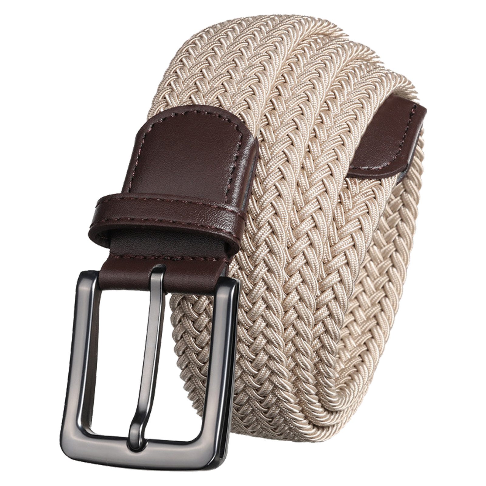 MODFU Stretchgürtel Elastischer Gürtel Geflochtener Stoffgürtel günstig online kaufen